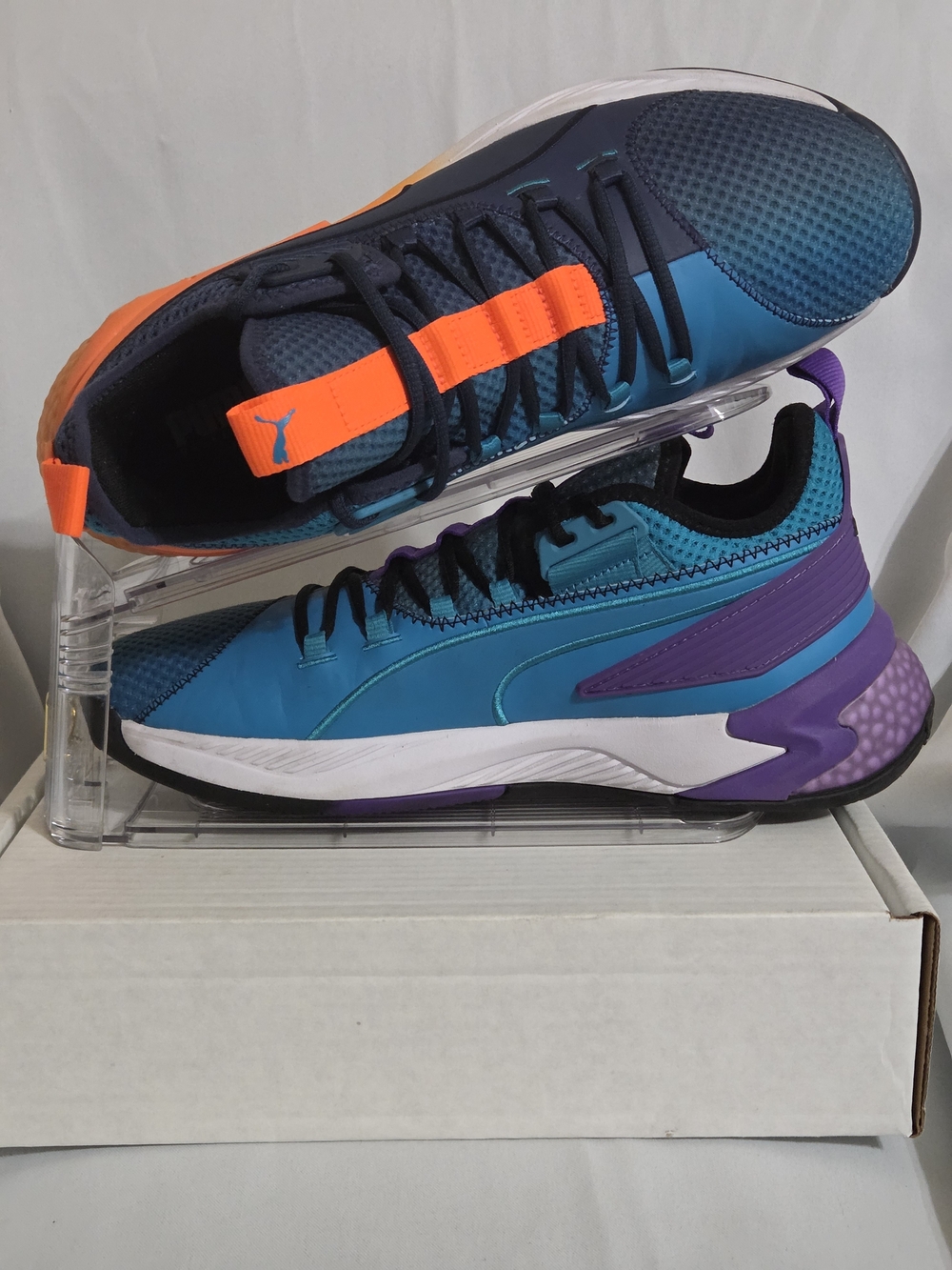 LIMITED PUMA UPROAR ASG ALL STAR CHARLOTTE 90'S HOOPS HYBRID ORANGE PURPLE 15